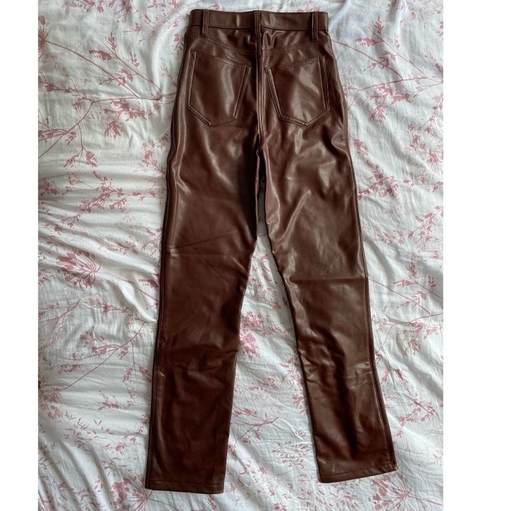 Abercrombie & Fitch Faux Leather Pants - Ultra High Rise ‘90s Straight Fit